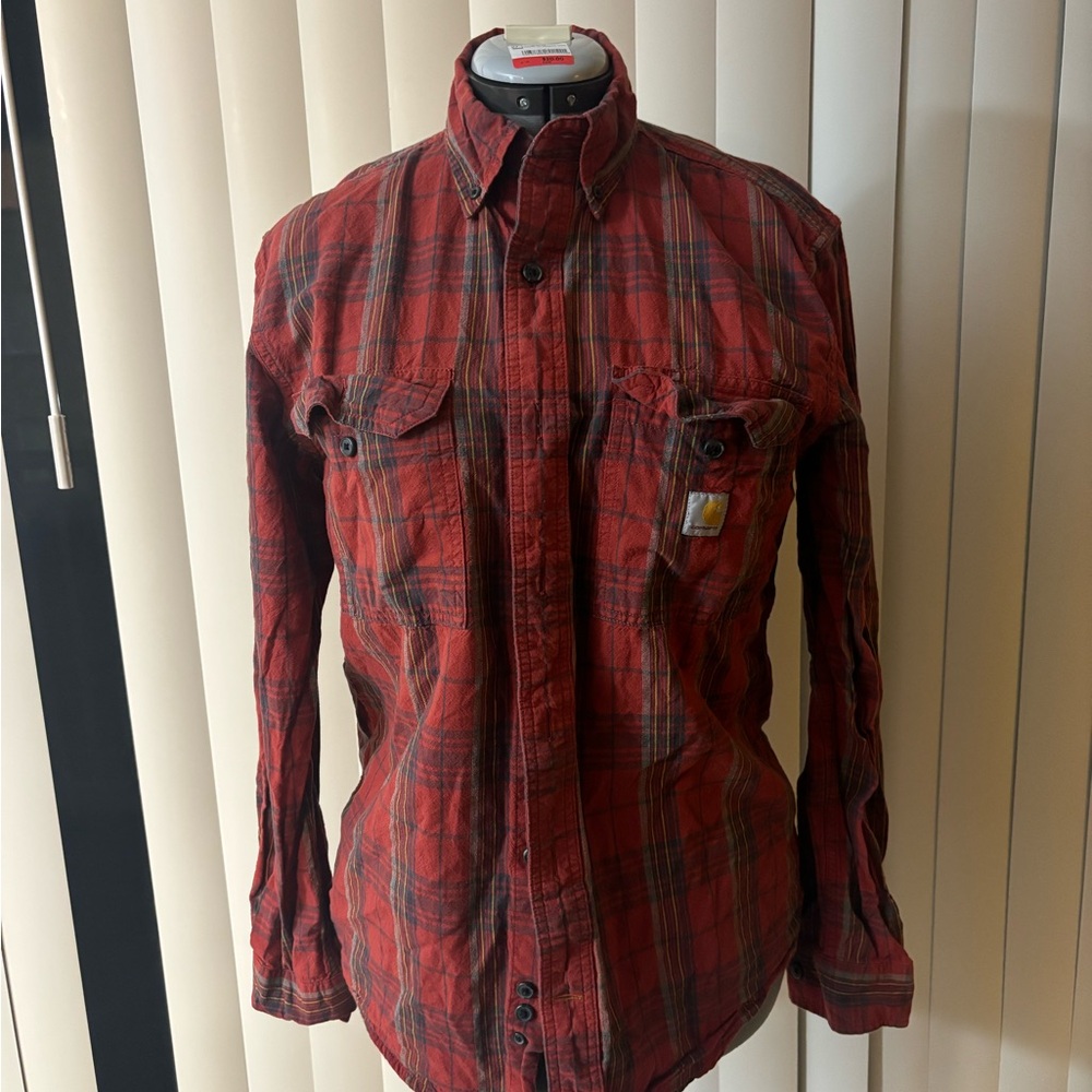 Carhartt Men's Red Plaid Shirt